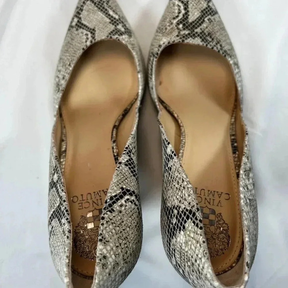 Vince Camuto Abbee D’Orsay Size 9.5 Snakeskin Heels Stilettos Party - Picture 8 of 8